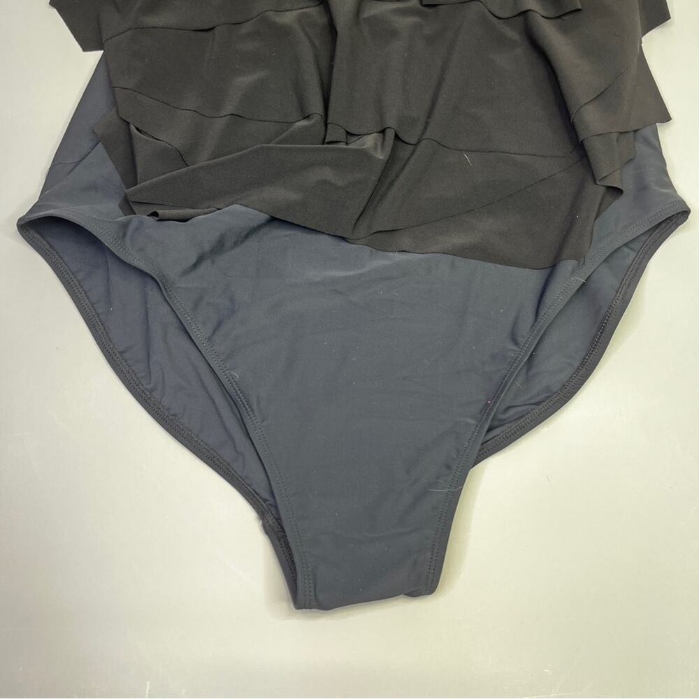 Beyond Control Layered Overlay One Piece swimsuit black - 16 - Picture 6 of 12